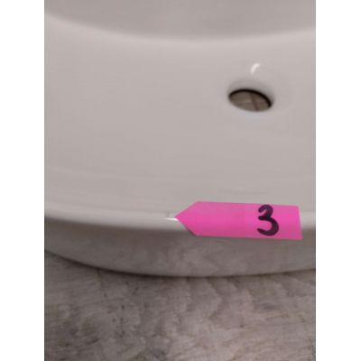 Outlet - Oltens Hamnes Thin umywalka 51x39 cm nablatowa owalna z powłoką SmartClean biała 41813000
