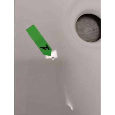 Outlet - Oltens Hamnes Thin umywalka 62x42 cm nablatowa owalna z powłoką SmartClean biała 41814000