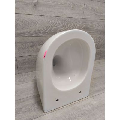 Outlet - Oltens Hamnes Kort Stille miska WC wisząca bez kołnierza ze spłukiwaniem wirowym z powłoką SmartClean biały połysk 42524000