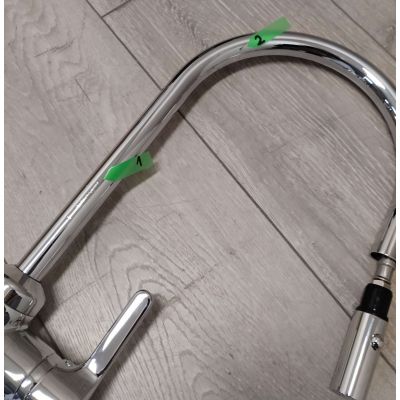 Outlet - Kludi Bingo Star bateria kuchenna stojąca z wyciąganą wylewką chrom 428520578