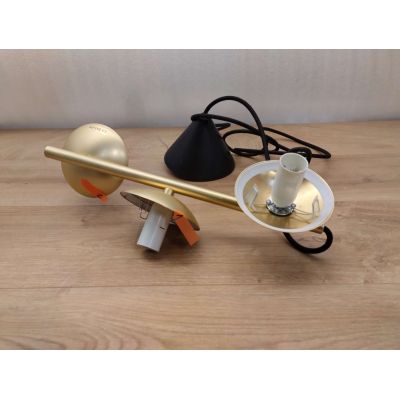 Outlet - Nordlux Lilly lampa wisząca 3x40W biała/złota 48603035