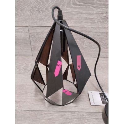 Outlet - Eglo Carlton lampa wisząca 1x60W czarny/miedź 49997