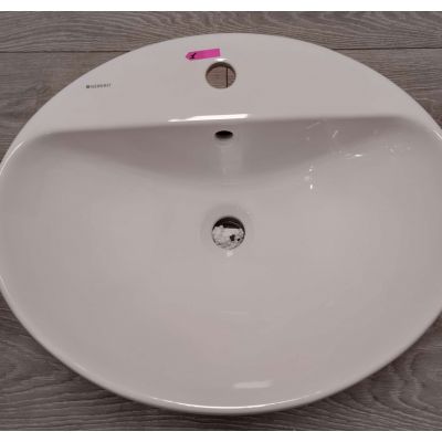 Outlet - Geberit Variform umywalka 55x45 cm wpuszczana owalna biała 500.721.01.2