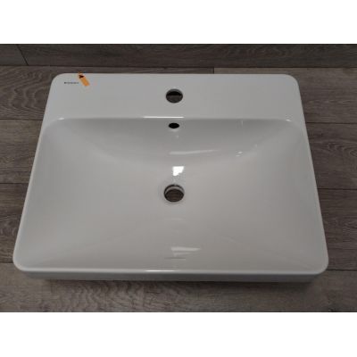 Outlet - Geberit Variform umywalka 55x45 cm wpuszczana prostokątna biała 500.741.01.2