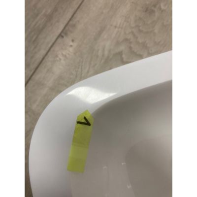 Outlet - Sapho Japura umywalka 55x36 cm wpuszczana prostokątna biała 50135