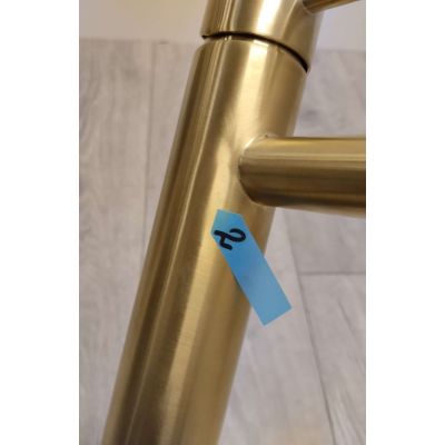 Outlet - KFA Armatura Moza Gold bateria umywalkowa stojąca wysoka złoty szczotkowany 5032-612-31