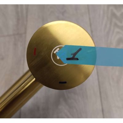 Outlet - KFA Armatura Moza Gold bateria umywalkowa stojąca wysoka złoty szczotkowany 5032-612-31