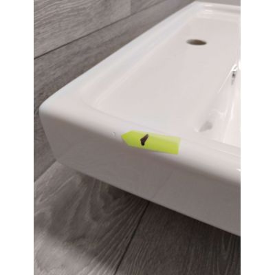 Outlet - Sapho Disabled umywalka 60x55 cm prostokątna ścienna dla niepełnosprawnych biała 5160