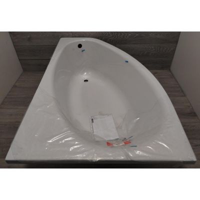 Outlet - Geberit Selnova wanna narożna 160x100 cm prawa biała 554.274.01.1