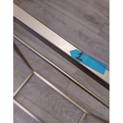 Outlet - Baltica Design Frode Gold wieszak na ręczniki 50 cm stojący złoty półmat