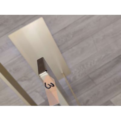 Outlet - Baltica Design Ove II Gold wieszak na ręczniki 60 cm stojący złoty