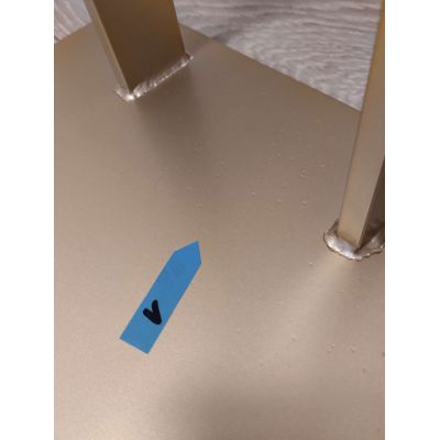 Outlet - Baltica Design Ove II Gold wieszak na ręczniki 60 cm stojący złoty