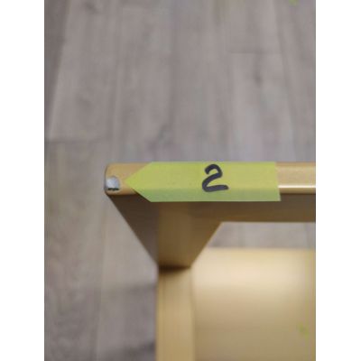 Outlet - Baltica Design Ove II Gold wieszak na ręczniki 60 cm stojący złoty