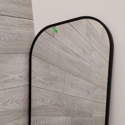 Outlet - Dubiel Vitrum Luis lustro łazienkowe 50x90 cm owalne rama czarna