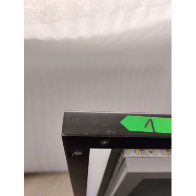 Outlet - Venti Luxled lustro 60x80 cm pionowe/poziome z podświetleniem czarny mat