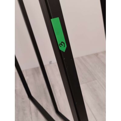 Outlet - LaVita Mindoro wieszak na ręcznik 120x45 cm czarny mat