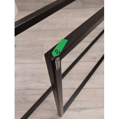 Outlet - LaVita Mindoro wieszak na ręcznik 120x45 cm czarny mat