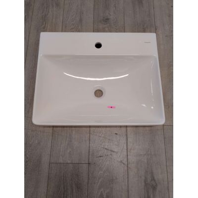 Outlet - Hansgrohe Xelu Q umywalka 60x48 cm nablatowa prostokątna SmartClean biały 61018450