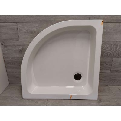 Outlet - Sanplast Free Line brodzik 80x80 cm półokrągły BP/FREE biały 615-040-2220-01-000