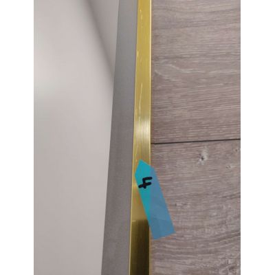 Outlet - Oltens Nordlis lustro 50x120 cm owalne z oświetleniem z przodu z matą grzewczą złoty 64104800