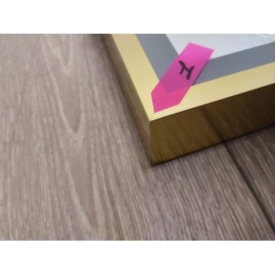 Outlet - Oltens Nordlis lustro 60x120 cm prostokątne z oświetleniem z matą grzewczą złoty 64107800