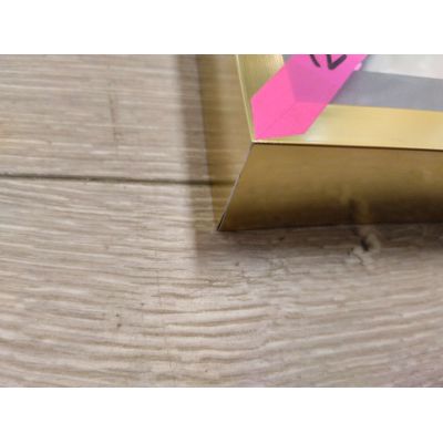 Outlet - Oltens Nordlis lustro 60x120 cm prostokątne z oświetleniem z matą grzewczą złoty 64107800