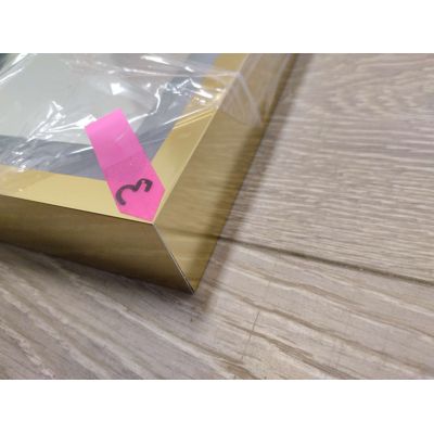 Outlet - Oltens Nordlis lustro 60x120 cm prostokątne z oświetleniem z matą grzewczą złoty 64107800