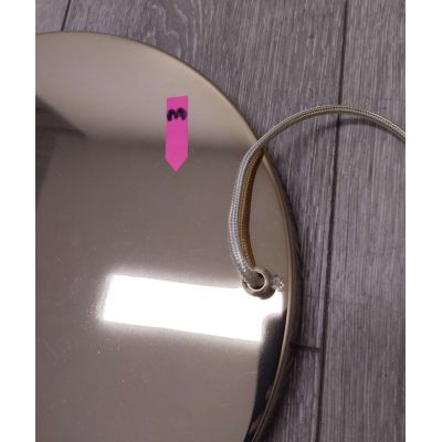 Outlet - Rabalux Philana lampa wisząca 3x60W złoty/przezroczysty 6496