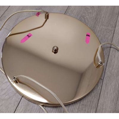 Outlet - Rabalux Philana lampa wisząca 3x60W złoty/przezroczysty 6496