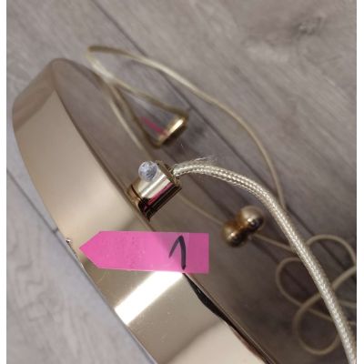 Outlet - Rabalux Philana lampa wisząca 3x60W złoty/przezroczysty 6496