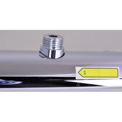 Outlet - Kludi Freshline Dual Shower System zestaw prysznicowy ścienny termostatyczny chrom 6709205-00