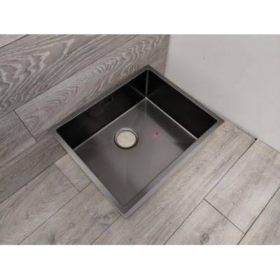 Outlet - Oltens Stalvask zlewozmywak stalowy 54x44 cm czarny 71101300