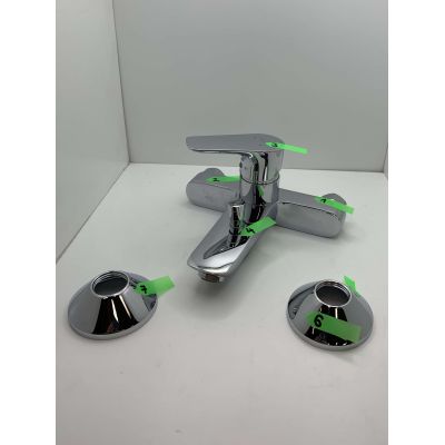 Outlet - Hansgrohe Talis E bateria wannowo-prysznicowa ścienna chrom 71740000