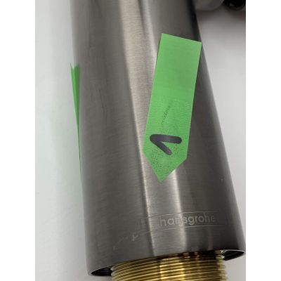 Outlet - Hansgrohe Talis E bateria umywalkowa stojąca EcoSmart czarny chrom szczotkowany 71754340