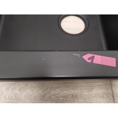 Outlet - Oltens Gravan zlewozmywak granitowy 79x50 cm czarny 72100300