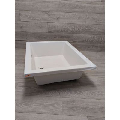 Outlet - Polysan Deep brodzik 100x75 cm prostokątny biały 72879
