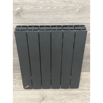 Outlet - KFA Armatura ADR grzejnik pokojowy 57x48,3 cm podłączenie boczne grafitowy 763-060-61