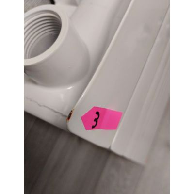Outlet - KFA Armatura ADR grzejnik pokojowy 57x96,6 cm podłączenie boczne biały 763-120-44