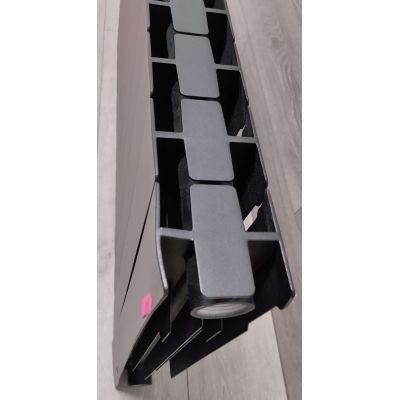 Outlet - KFA Armatura ADR grzejnik pokojowy 57x96,6 cm podłączenie boczne czarny 763-120-81