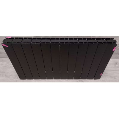 Outlet - KFA Armatura ADR grzejnik pokojowy 57x96,6 cm podłączenie boczne czarny 763-120-81