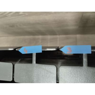 Outlet - KFA Armatura ADR grzejnik pokojowy 57x96,6 cm podłączenie boczne czarny 763-120-81