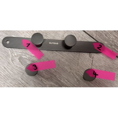 Outlet - Oltens Vernal haczyk na ręcznik poczwórny grafit 80005400