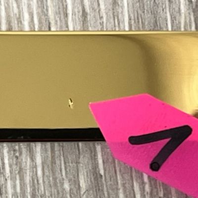 Outlet - Oltens Vernal haczyk na ręcznik poczwórny złoty połysk 80005800