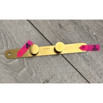 Outlet - Oltens Vernal wieszak na ręcznik złoto szczotkowane 80005810