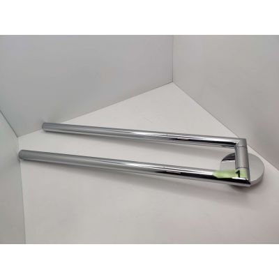 Outlet - Oltens Gulfoss wieszak na ręcznik 38 cm dwuramienny ruchomy chrom 80104100
