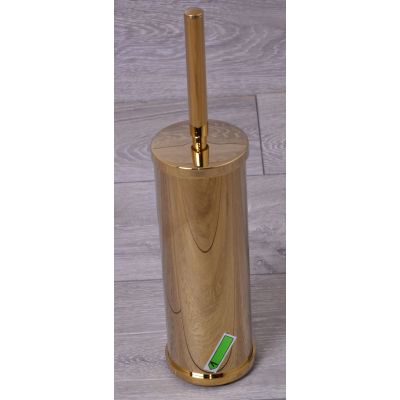 Outlet - Oltens Gulfoss szczotka toaletowa stojąca złoty połysk 82001800