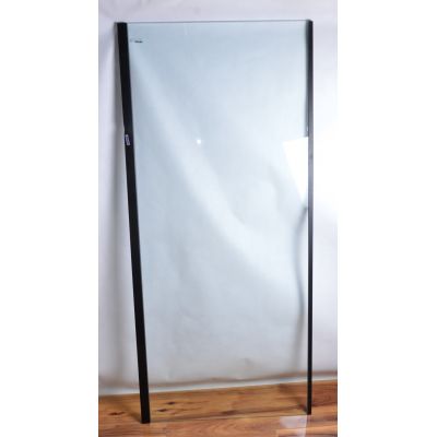 Outlet - Ravak Pivot PPS-90 ścianka prysznicowa 90 cm stała czarny mat/szkło przezroczyste 90G70300Z1