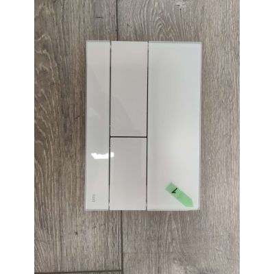 Outlet - Tece Square przycisk spłukujący do WC szkło białe/biały 9.240.800