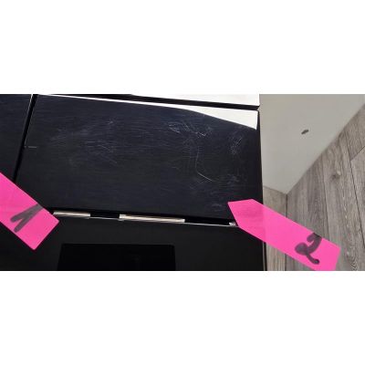 Outlet - Tece Square przycisk spłukujący do WC szkło czarne/czarny 9.240.809