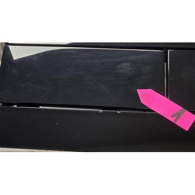 Outlet - Tece Square przycisk spłukujący do WC szkło czarne/czarny 9.240.809